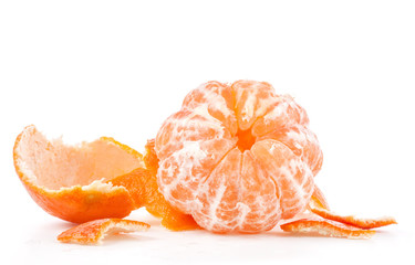 Wall Mural - Tangerine isolated on white background