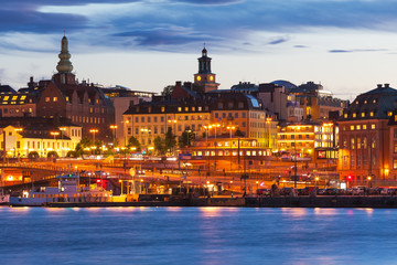 Wall Mural - Evening scenery of Stockhom, Sweden