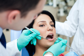 Wall Mural - Dental examining