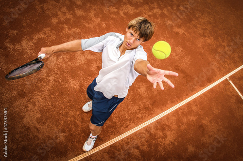 Naklejka - mata magnetyczna na lodówkę tennis player