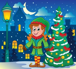 Wall Mural - Christmas elf theme 6