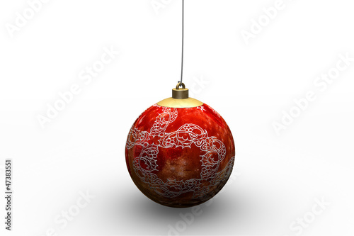 Boule De Noel Rouge Buy This Stock Illustration And