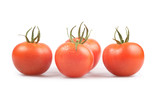 Fototapeta  - Tomatos isolated on white