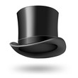 black getleman hat on white