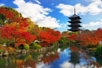 Toji Pagoda in Kyoto, Japan