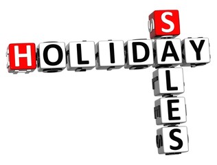 Wall Mural - 3D Holiday Sales Crossword