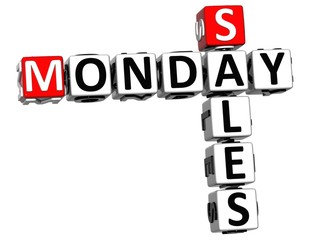 Poster - 3D Monday Sales Crossword