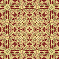 Aufkleber - Seamless colorful retro pattern background