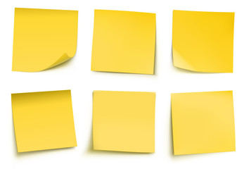 Sticker - Yellow post it notes