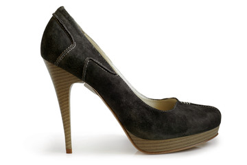 Suede women shoe