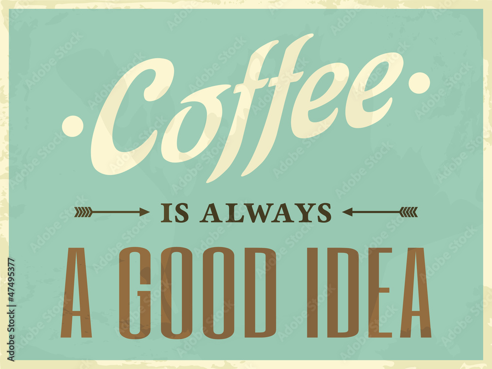 Photo Retro Style Coffee Poster
