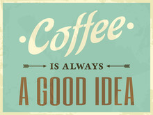 Retro Style Coffee Poster