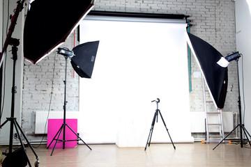 interior of a modern photo studio