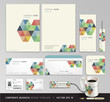 Corporate identity business set design. Abstract background