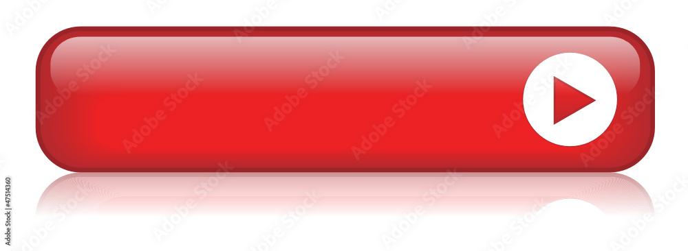 BLANK web button (rectangular red icon arrow) - obrazy, fototapety, plakaty 