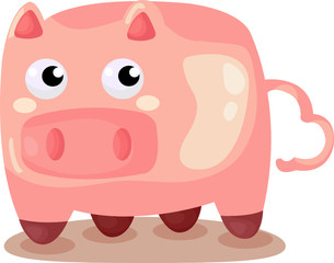 Sticker - Cute pig