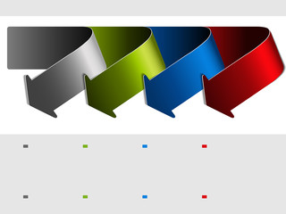 Poster - arrows - items, menu, navigation