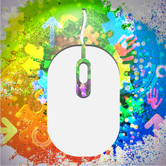Wall Mural - vector icon. colorful abstract background. eps10