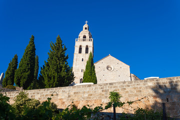 Wall Mural - St. Nikola Church in Town of Komiza on Vis Island Off the Croati