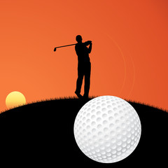 Wall Mural - Golf player