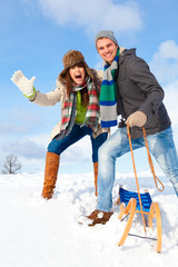 Poster - spaß im winter