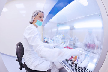 scientists working at the laboratory