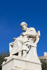 Fototapete - statue of Plato in the Academy of Athens,Greece
