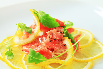 Sticker - Lemon and beef Carpaccio