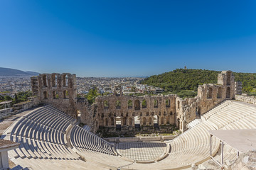 Fototapete - Odeon of Herodes Atticus under the Athenian Acropolis,Greece