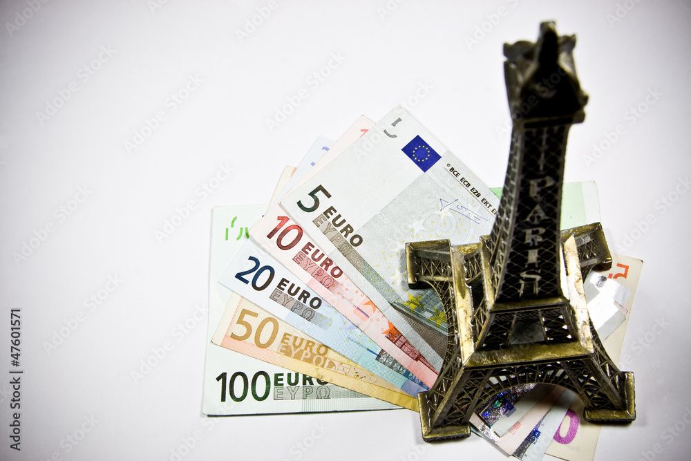 Obraz na płótnie Euro - Paryż w salonie
