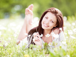 Wall Mural - woman outdoors