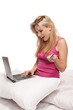 © stryjek - Excited beautiful online shopper