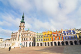Fototapeta Psy - Town Hall, Main Square (Rynek Wielki), Zamosc, Poland