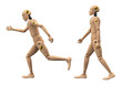 Crash Test Dummies isolated on White Background. Clipping Path. 3D illustration