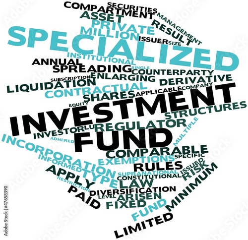 Fotografia, Obraz Word cloud for Specialized investment fund