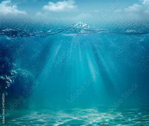 Plakat na zamówienie Abstract sea and ocean backgrounds for your design