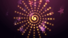 Abstract Kaleidoscope With Stars, Fireworks, Lines