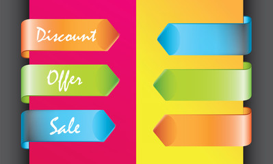 Wall Mural - colors discount labels