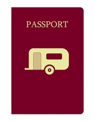 Sticker - Caravane dans un passeport