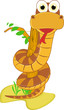 illustration of cute snake vector