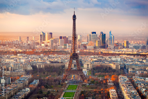 Nowoczesny obraz na płótnie Paris at sunset