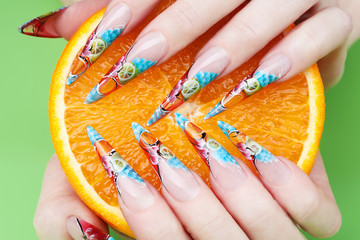 nail art close-up