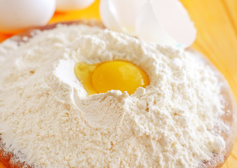 flour and egg