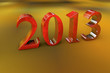 New year 2013 - 3d render
