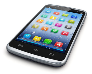 Poster - Modern touchscreen smartphone