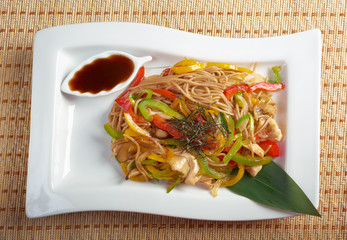 Poster - noodles with chicken