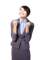 Poster - Cheerful business woman