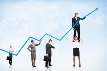 Wall Mural - Business Growth And Success Graph