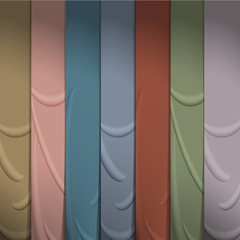 Wall Mural - Background of silk ribbons