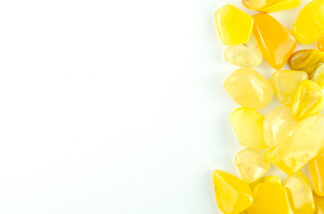 Wall Mural - Yellow stones isolated